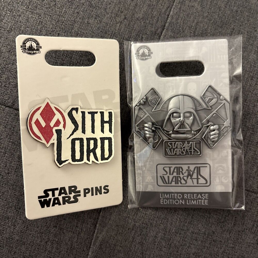 2022 Disney Parks Star Wars 45th Anniversary Darth Vader Tie Fighter LR Bundle